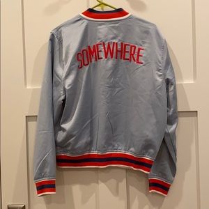 Ban.do Light Blue Bomber Jacket NWT